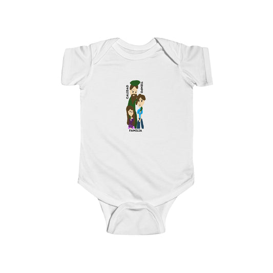 CALIDAD TIEMPO FAMILIA ISAAC IDYER ARTS DESINGS Infant Fine Jersey Bodysuit