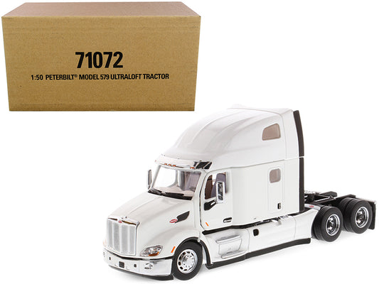 Peterbilt 579 UltraLoft Truck Tractor White \Transport Series\" 1/50