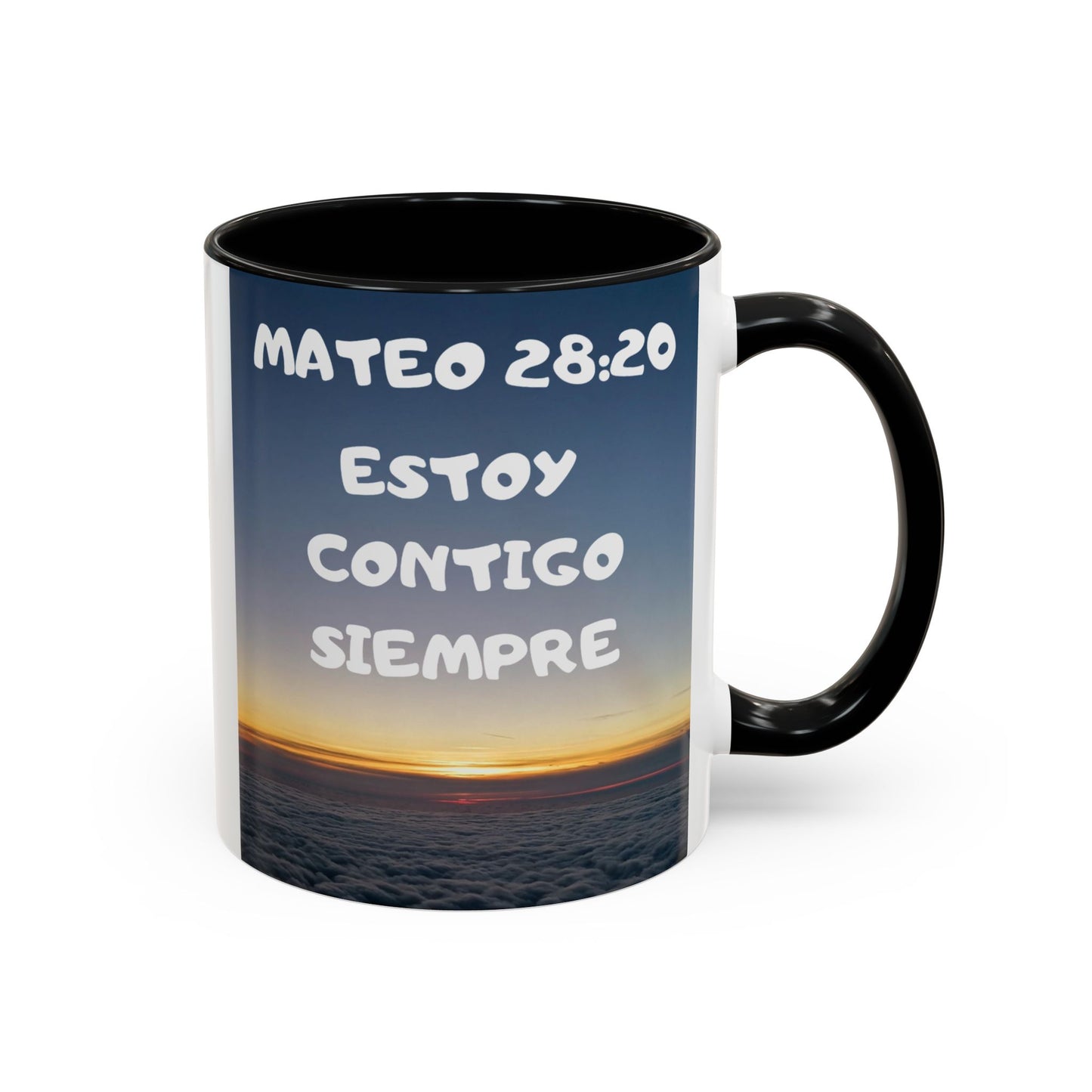 "Mateo 28:20 Estoy Contigo Siempre" Accent Mug (11/15oz)