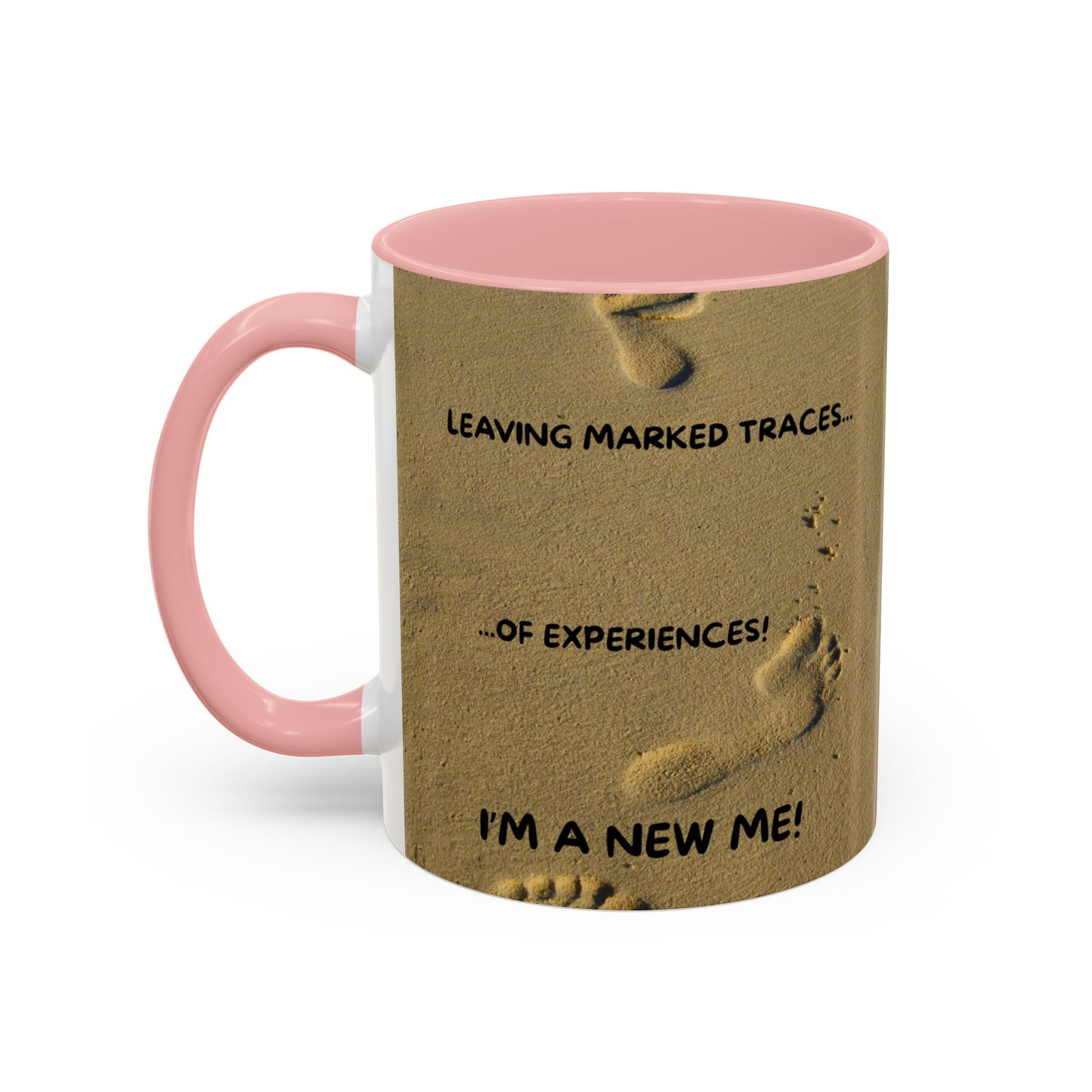 LEAVING EXPERIENCES Inspirational Accent Coffee Mug - Perfect Gift for New Beginnings, Motivation, Self-Discovery, Café Lover, Ceramic Cup