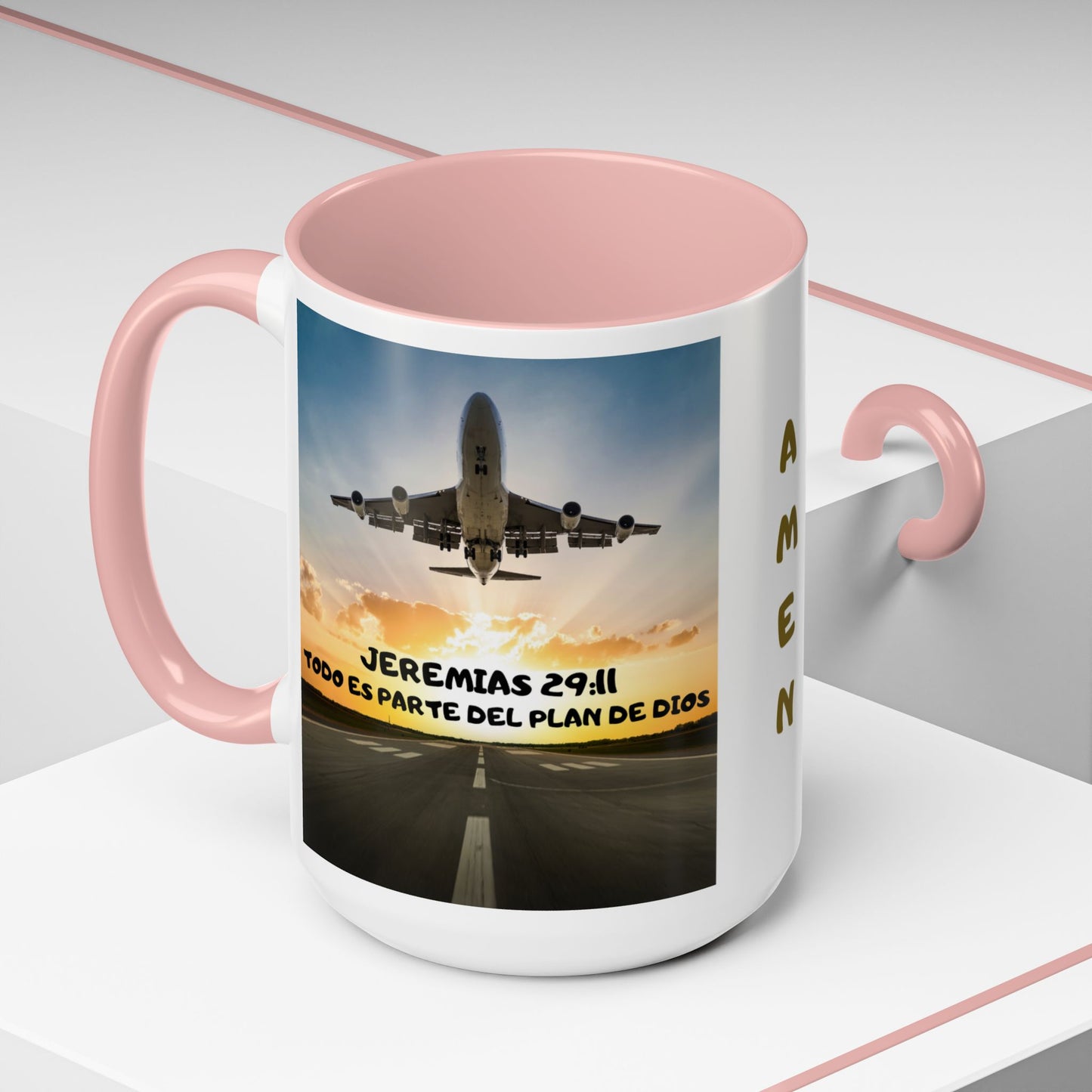 "Mateo 28:20 Estoy Contigo Siempre" Accent Mug (11/15oz)