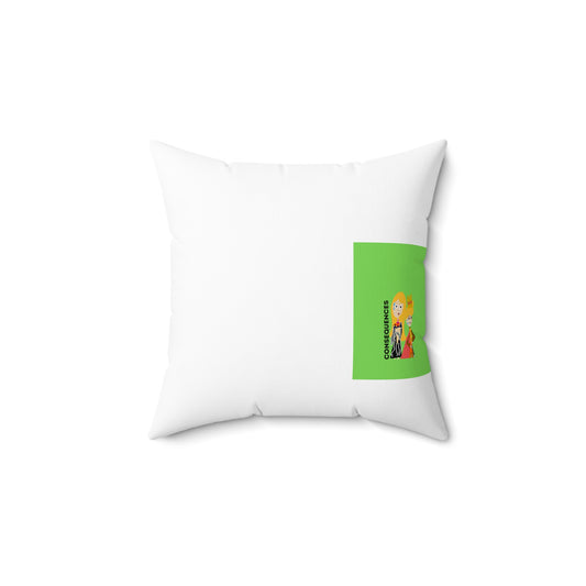 CONSEQUENCES ISAAC IDYER ARTS DESINGS Spun Polyester Square Pillow