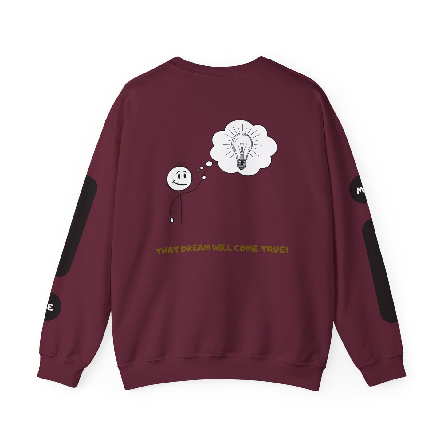 Motivational Crewneck Sweatshirt – "Don't Lose Focus… You've Got This" Scenic Design