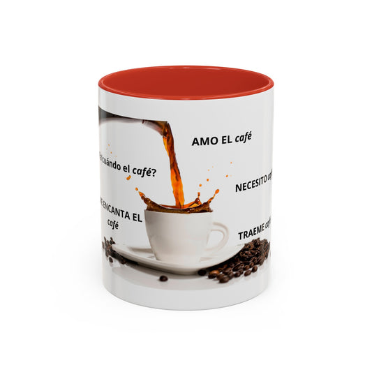 NEW ME IM AMO EL café Accent Coffee Mug (11, 15oz)