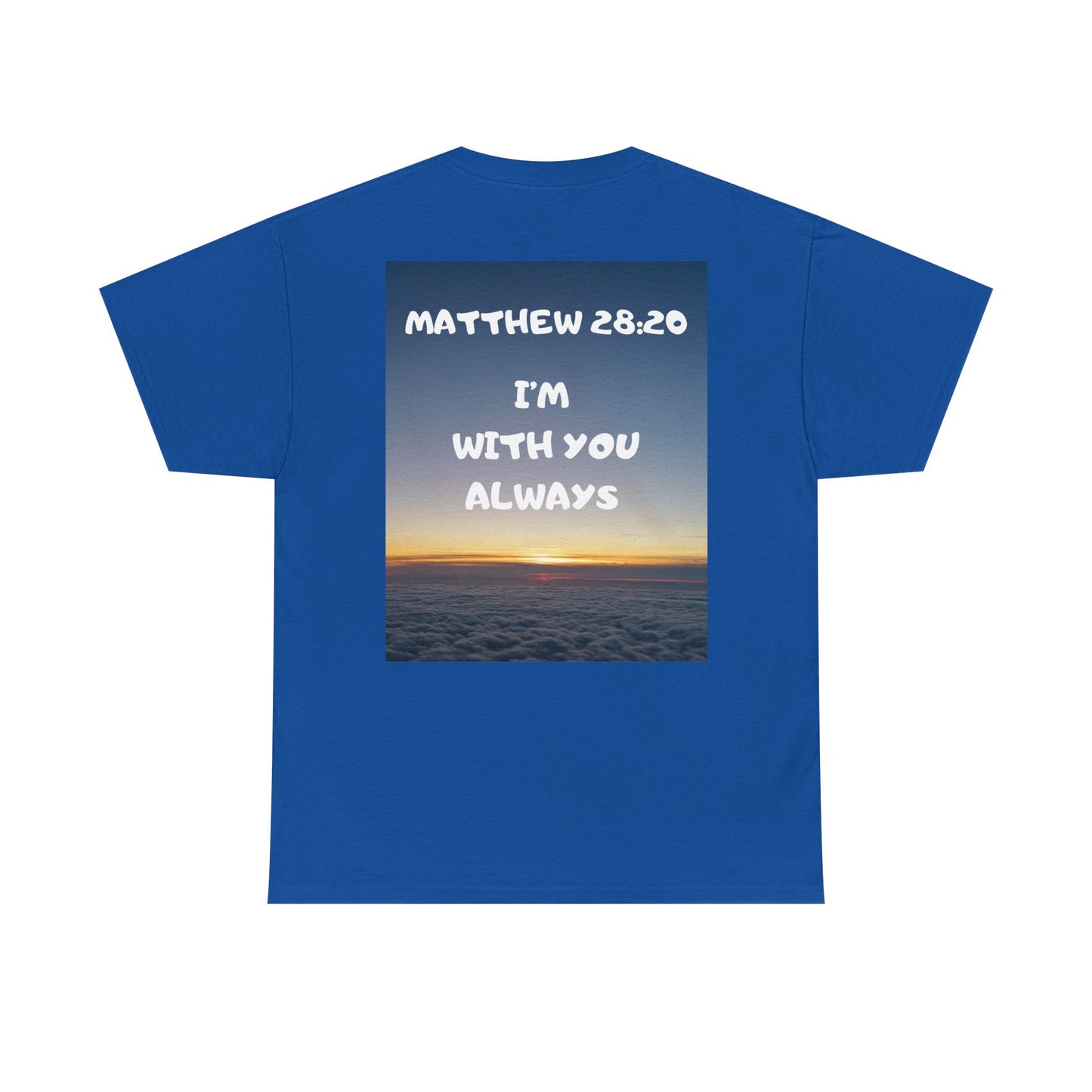Faith Travel T‑Shirt — “Jeremiah 29:11 / Matthew 28:20” Inspirational Plane Tee