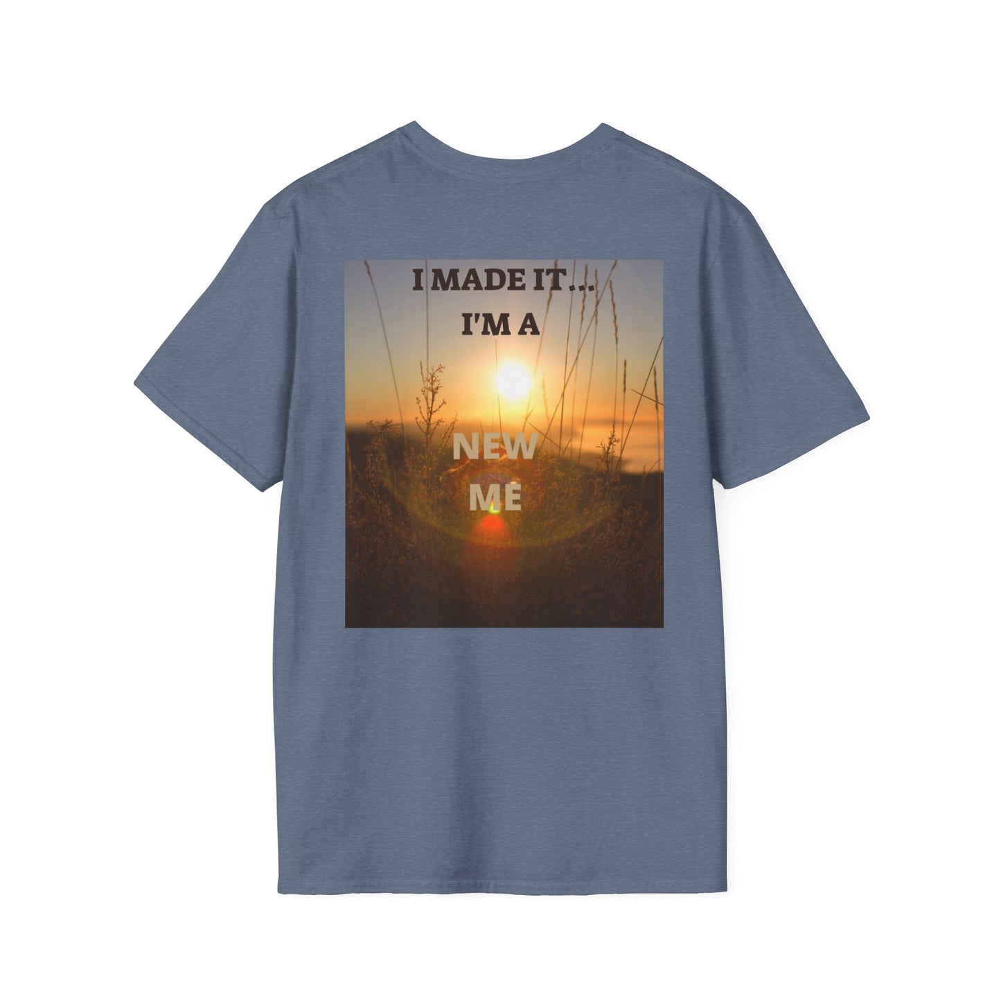 I MADE IT Inspirational Quote T-Shirt for Personal Growth, Motivational Tee, Beach Vibes Shirt, Gift for Friends, Unisex Softstyle Tee
