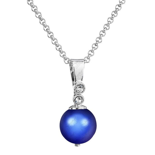 Necklace - Dark Blue Pearl