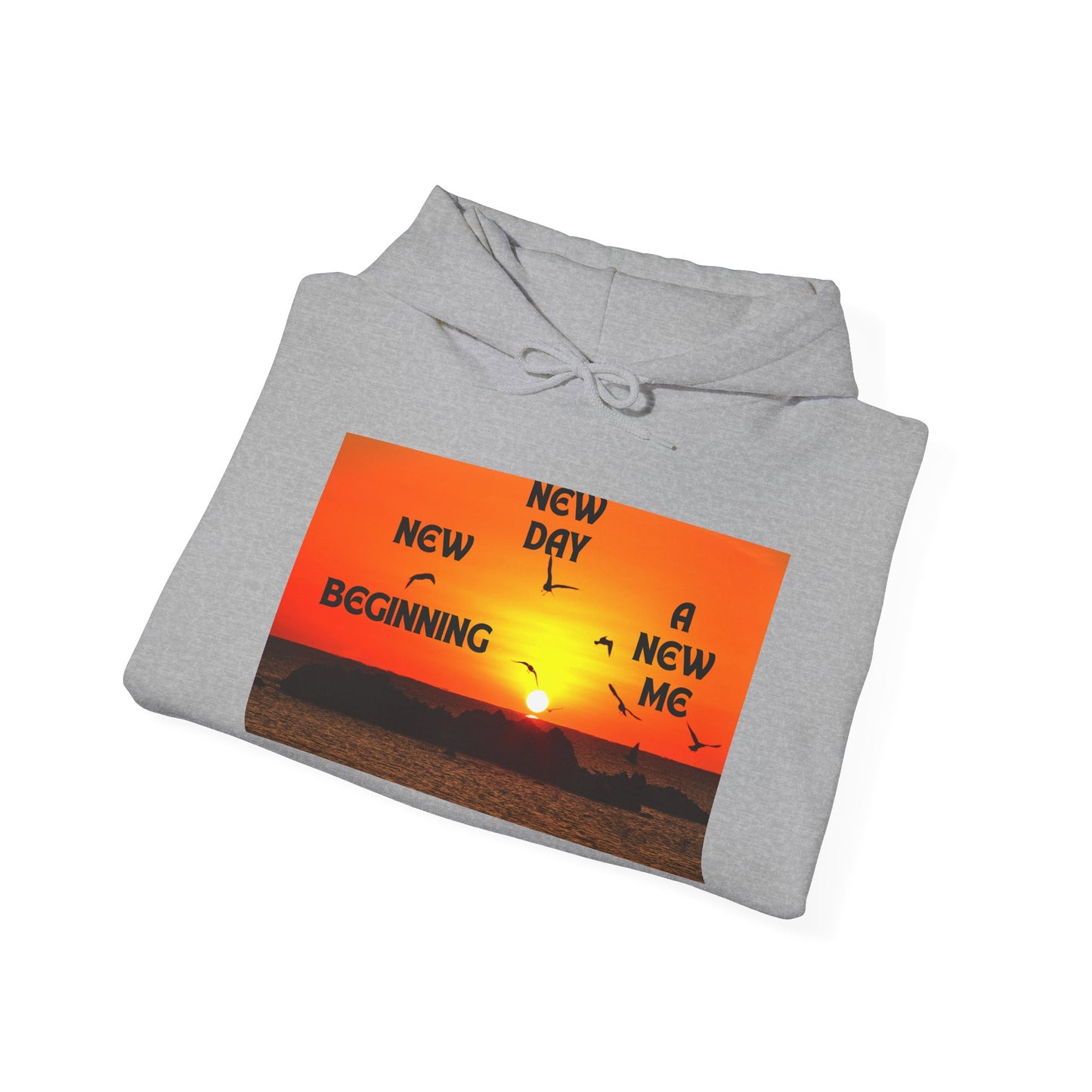 New Day, New Me Motivational Hoodie - Cozy Unisex Sweatshirt for Inspiration, Self-Care, Fitness Goals, Gift for Him, Her