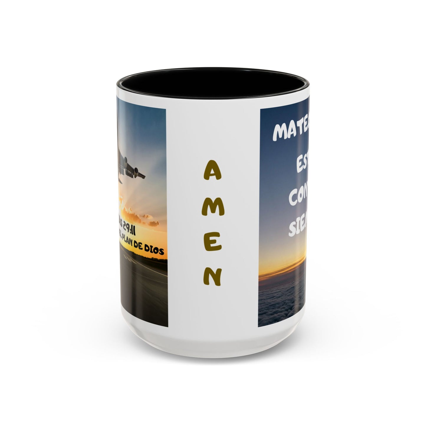 "Mateo 28:20 Estoy Contigo Siempre" Accent Mug (11/15oz)