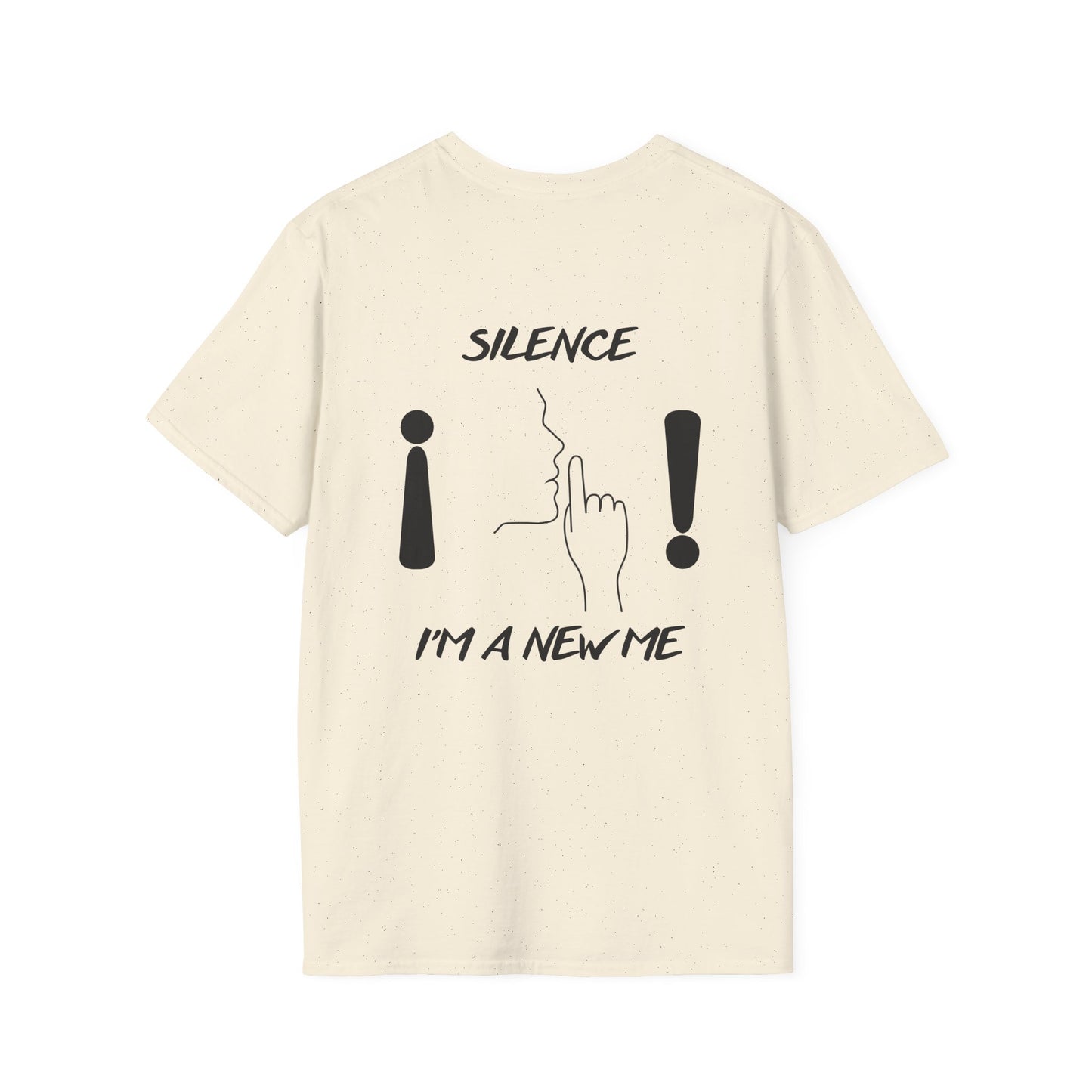SILENCE Unisex Funny Quote T-Shirt: Shhh! You Are Talking A Lot, Silence I'm A New Me, Trendy Graphic Tee for Quirky Gifts, Comfortable Casual [...]