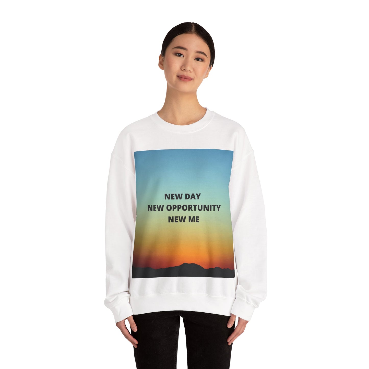 NEW DAY NEW OPPORTUNITY NEW ME Unisex Heavy Blend™ Crewneck Sweatshirt