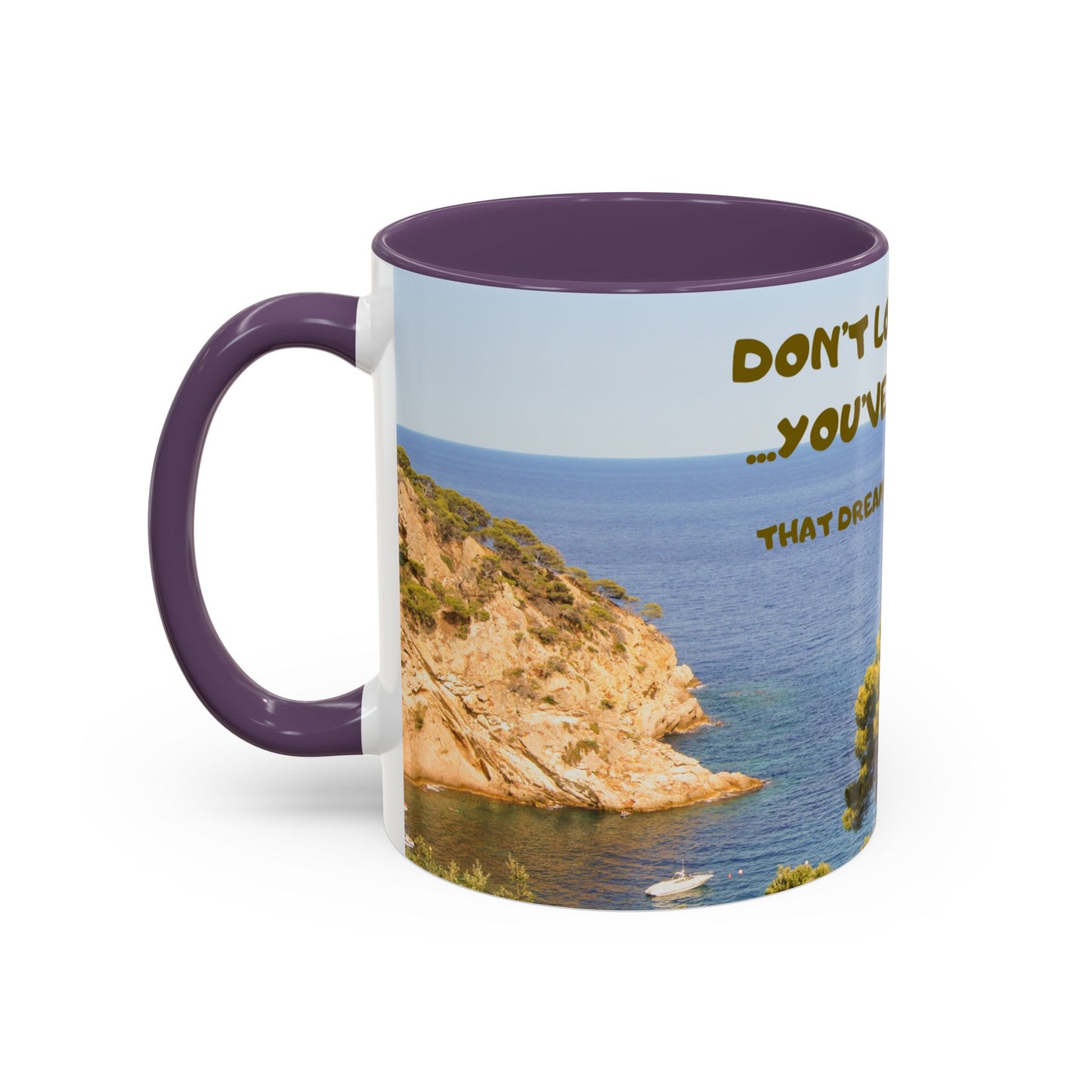 Inspirational Coastal Coffee Mug - "Don't Lose Focus... You've Got This" Accent Mug