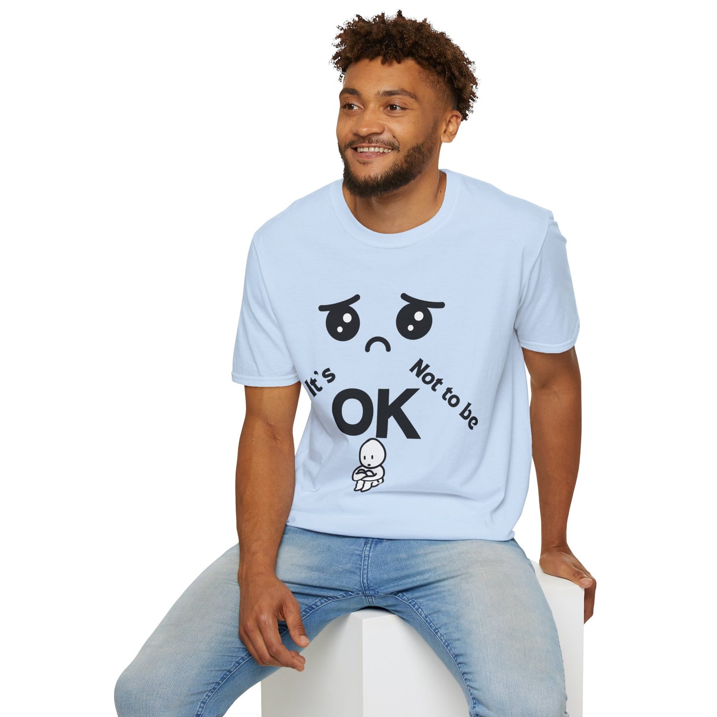 IT'S OK Emotional Support Unisex T-Shirt, Inspirational Tee, Self-Care Shirt, Mental Health Awareness, Gift for Friends, Motivational Apparel, [...]