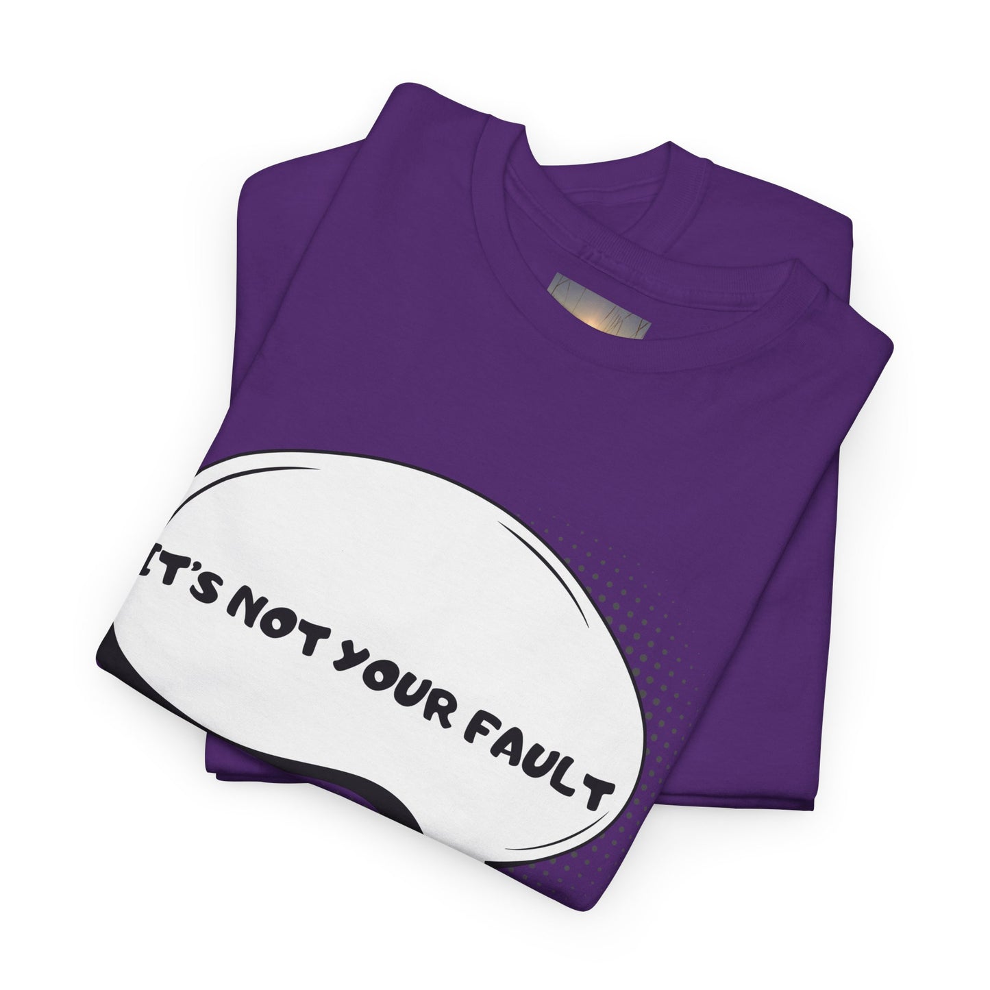 Graphic Tee — "It's Not Your Fault" Comic-Style Pointing Design