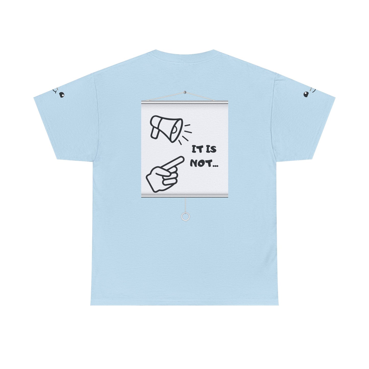 Graphic Tee — "It's Not Your Fault" Comic-Style Pointing Design