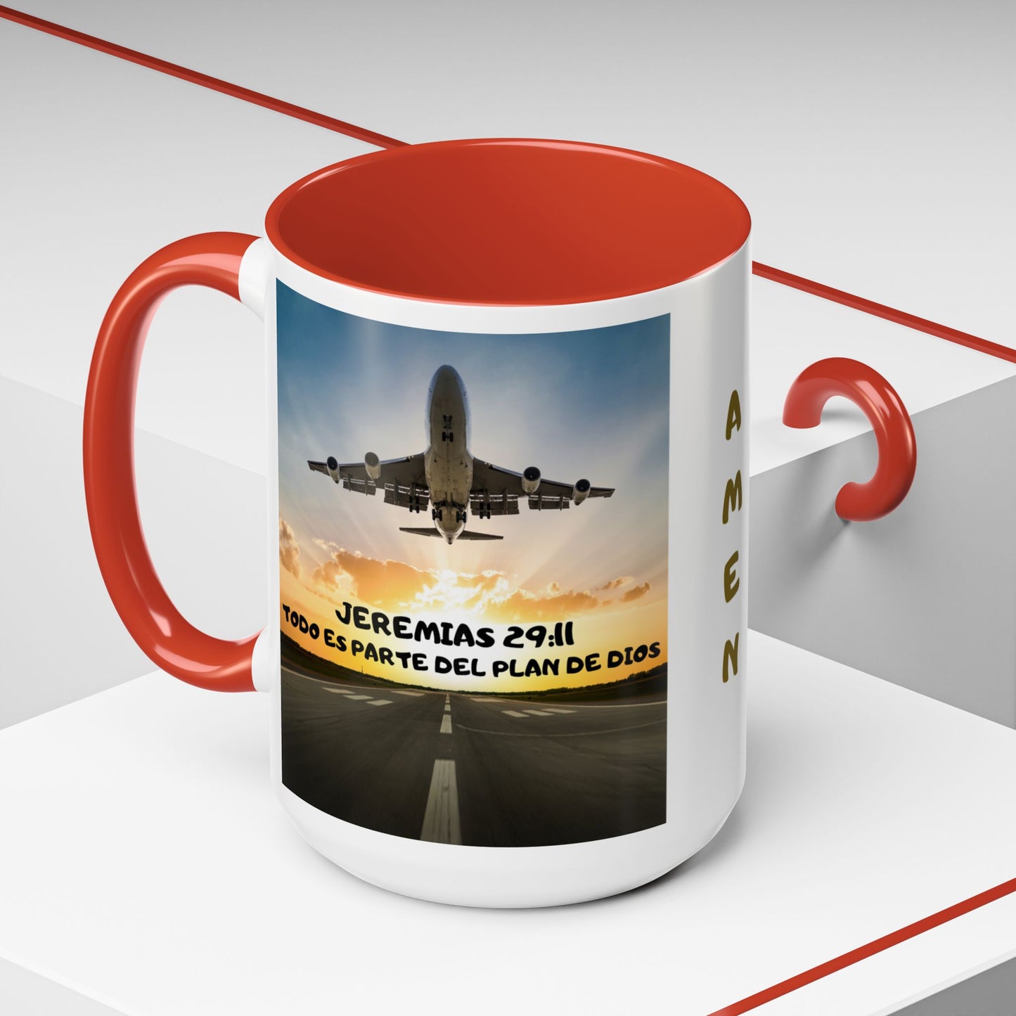 "Mateo 28:20 Estoy Contigo Siempre" Accent Mug (11/15oz)