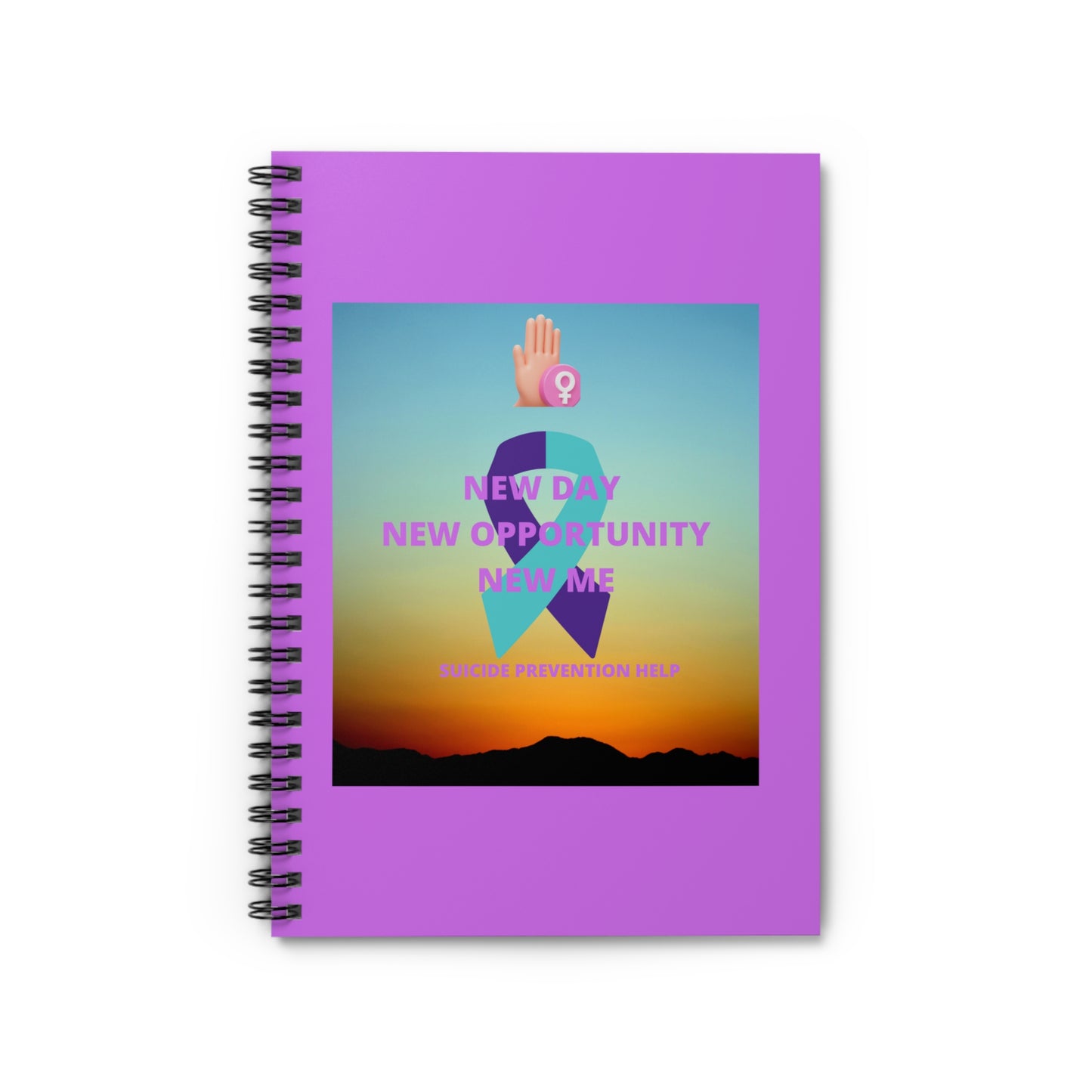 SUICIDE PREVENTION HELP Spiral Notebook - Ruled Line