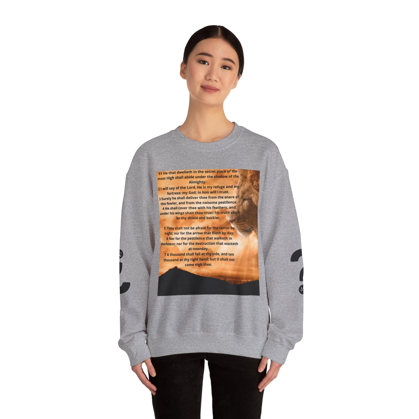 PSALM 91 Inspirational Lion Sweatshirt, Motivational Crewneck, Animal Lover Gift, Cozy Unisex Apparel, Unique Quote Sweatshirt, Gift for Nature [...]