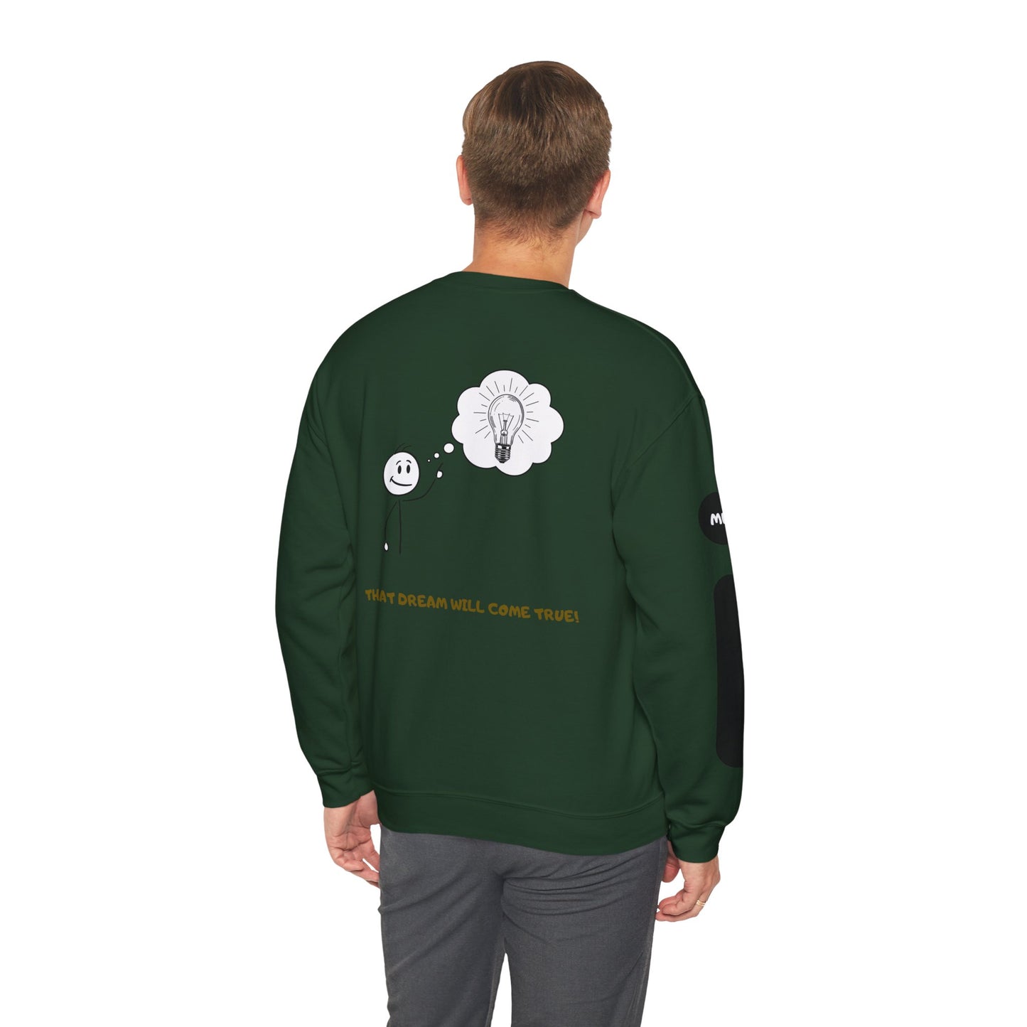 Motivational Crewneck Sweatshirt – "Don't Lose Focus… You've Got This" Scenic Design