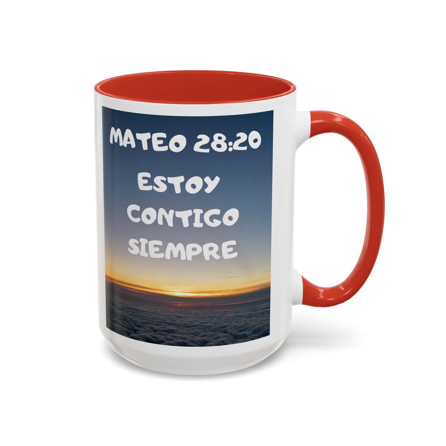 "Mateo 28:20 Estoy Contigo Siempre" Accent Mug (11/15oz)