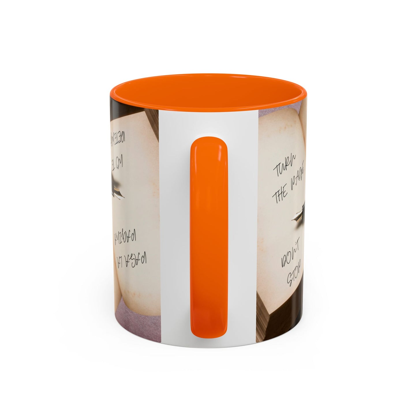 TURN THE PAGE NO TE DETENGAS Inspirational Accent Coffee Mug - Motivational Quotes, Perfect for Home or Office, Gift for Friends, Encouragement, Self-care