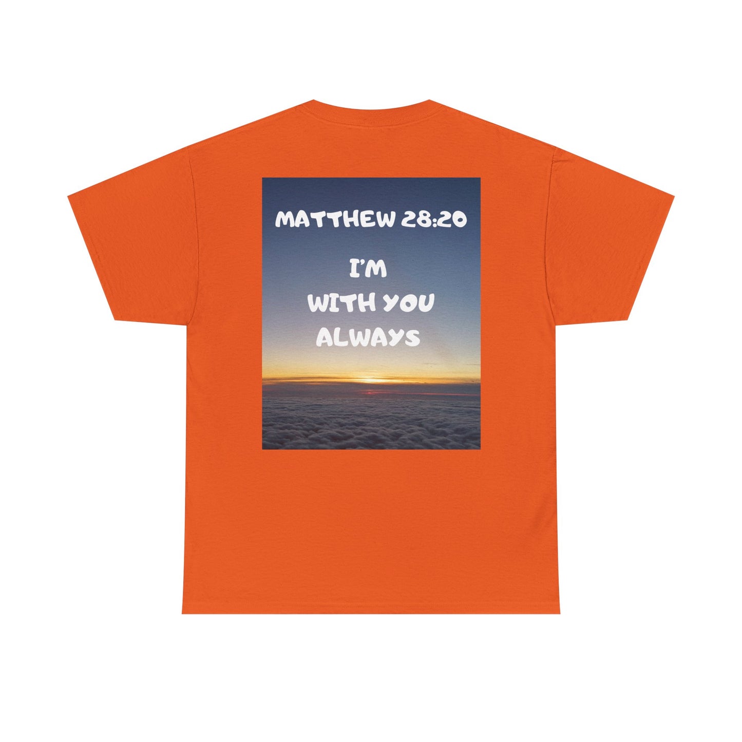 Faith Travel T‑Shirt — “Jeremiah 29:11 / Matthew 28:20” Inspirational Plane Tee