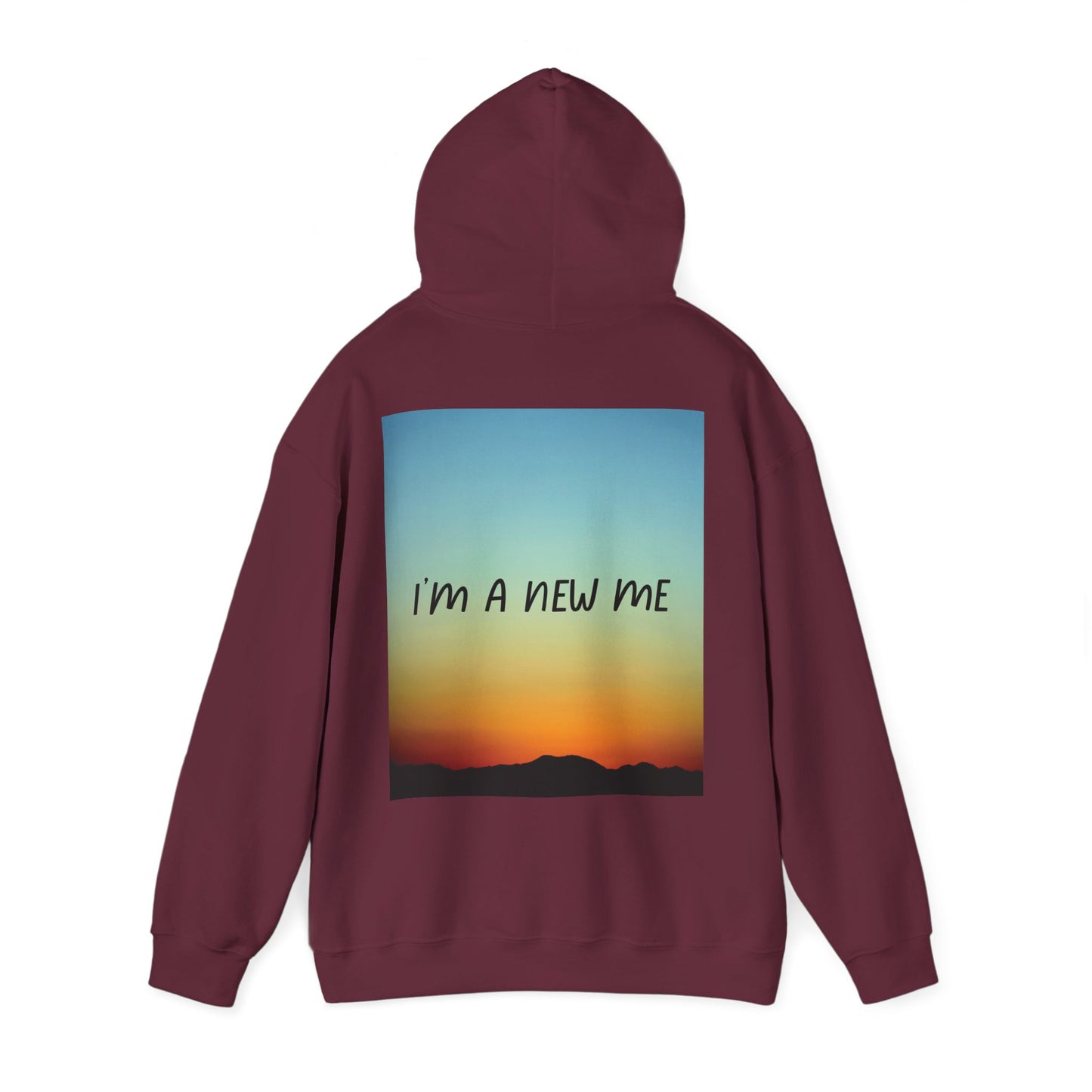NEW DAY NEW BEGINNING A NEW ME Unisex Heavy Blend™ Hooded Sweatshirt
