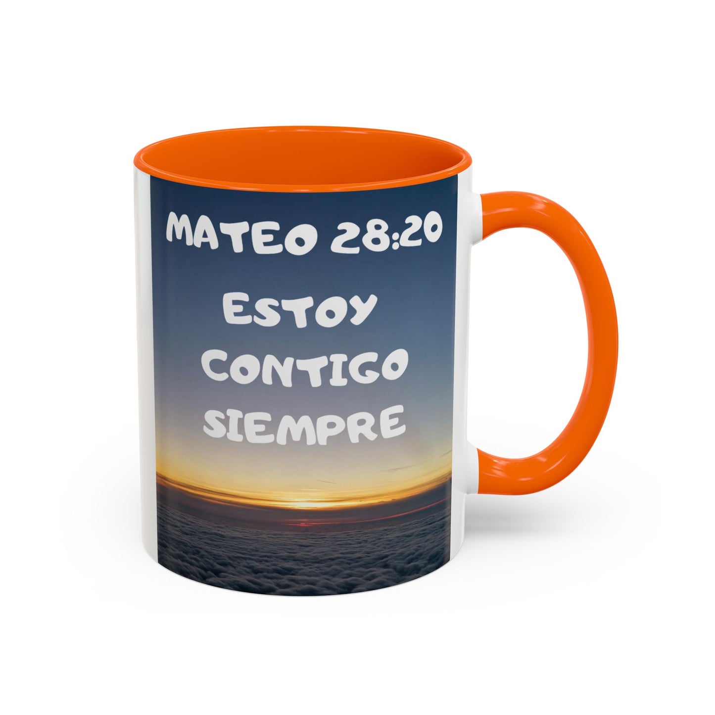 "Mateo 28:20 Estoy Contigo Siempre" Accent Mug (11/15oz)
