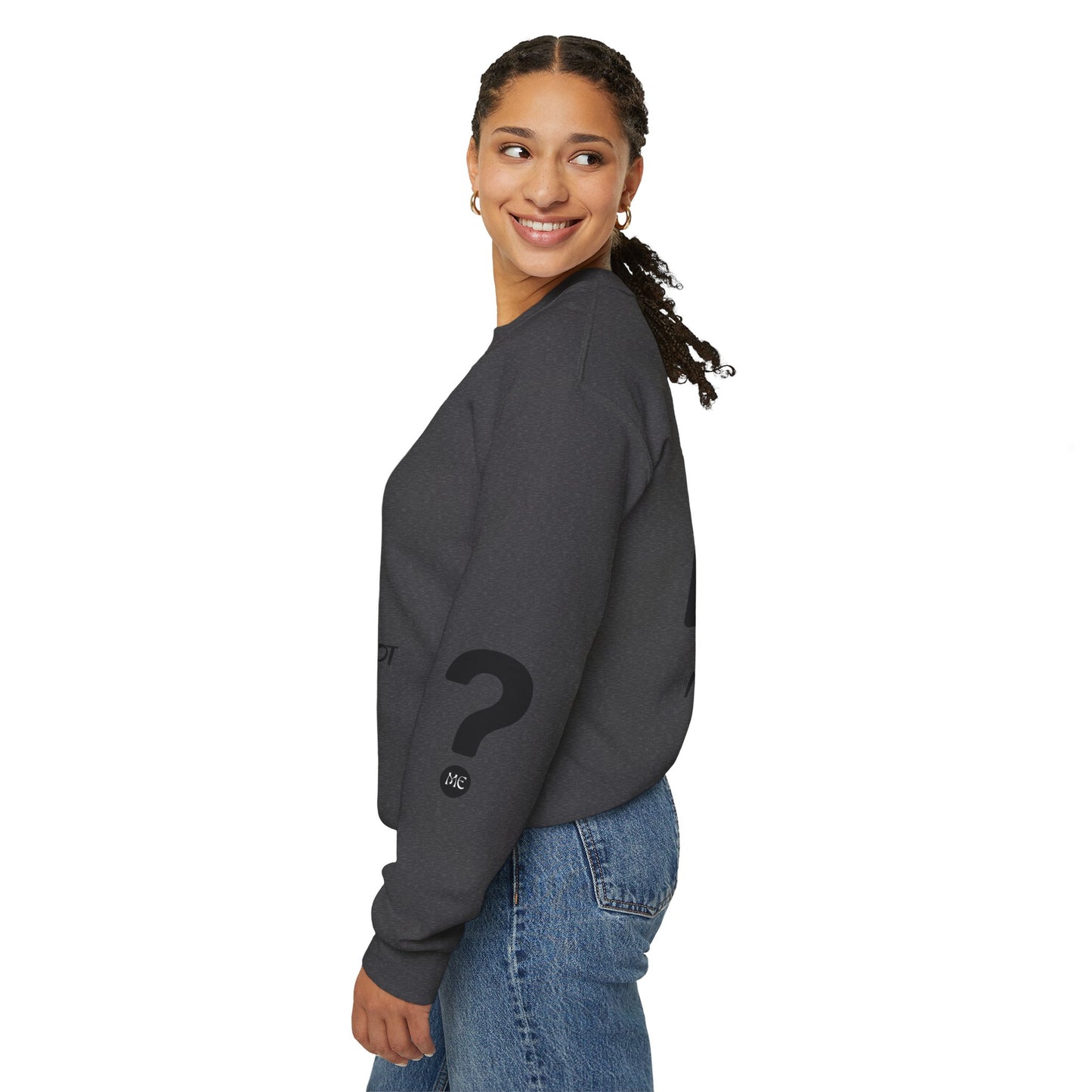 SHHH! SILENCE Unisex Humor Crewneck Sweatshirt: Funny Silence Design, Perfect for Gifting, Casual Wear, Birthday, Holidays, Conversation Starter