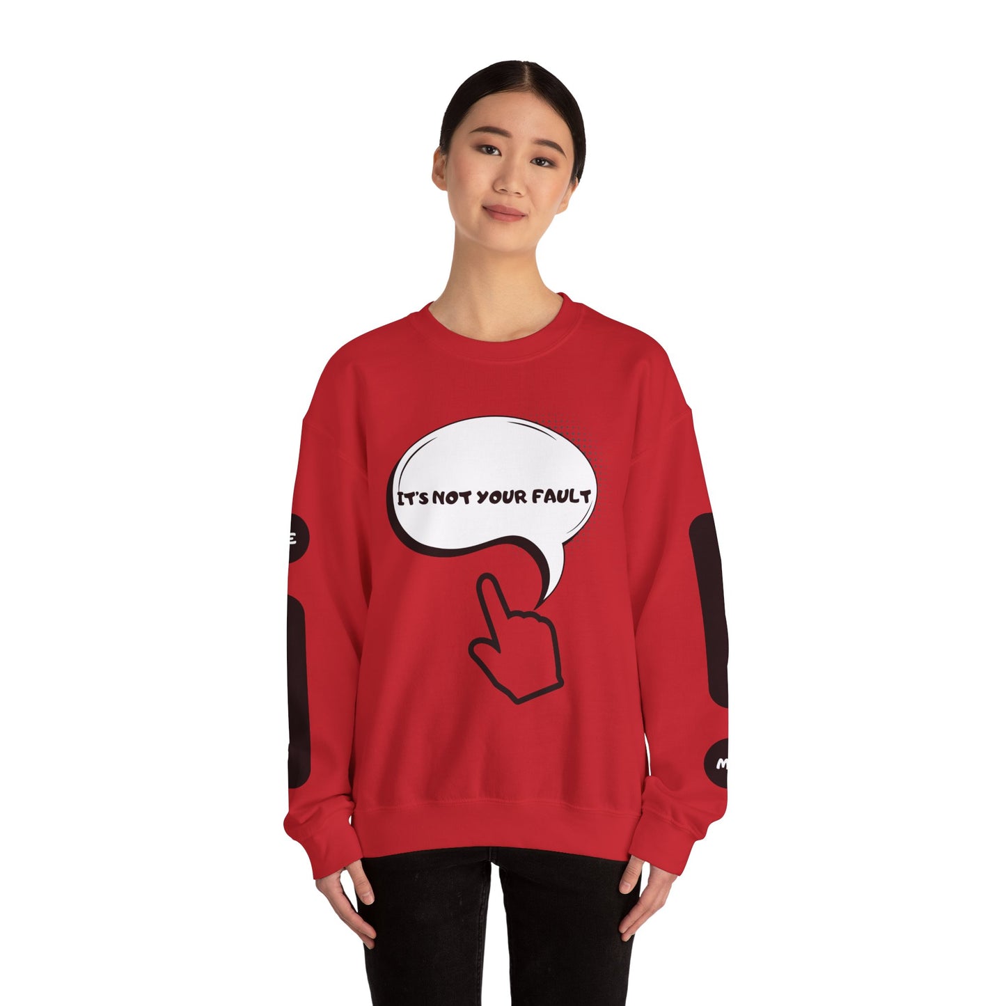 "It's Not Your Fault" Graphic Comfort Pullover