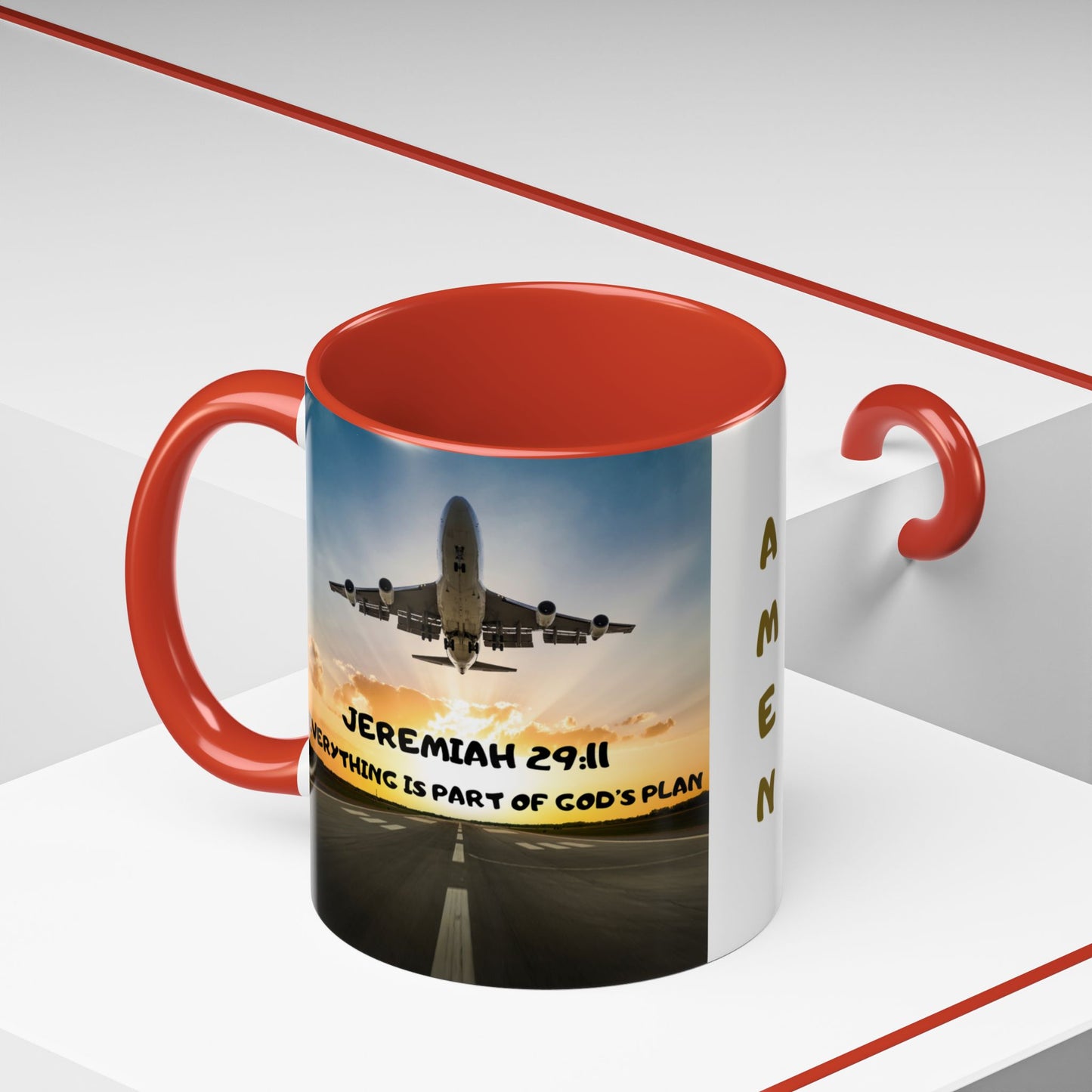 Matthew 28:20 Coffee Mug – "I’m With You Always" Inspirational Christian Accent Mug