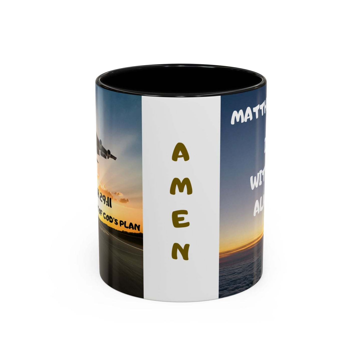Matthew 28:20 Coffee Mug – "I’m With You Always" Inspirational Christian Accent Mug