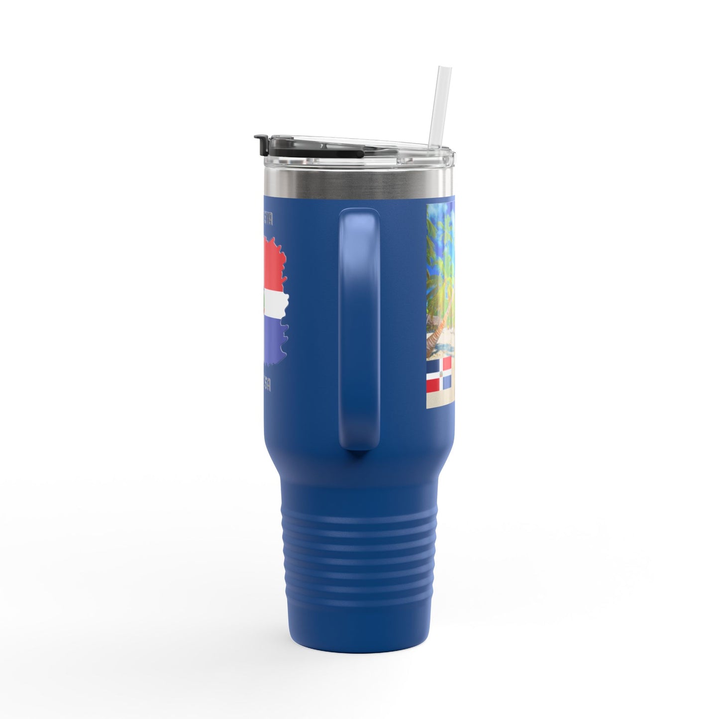 Dominican Republic Insulated Travel Mug, Caribbean Travel Cup, Beach Lover Gift, Quisqueya Hermosa Thermos, Vacation Essential, Summer [...]