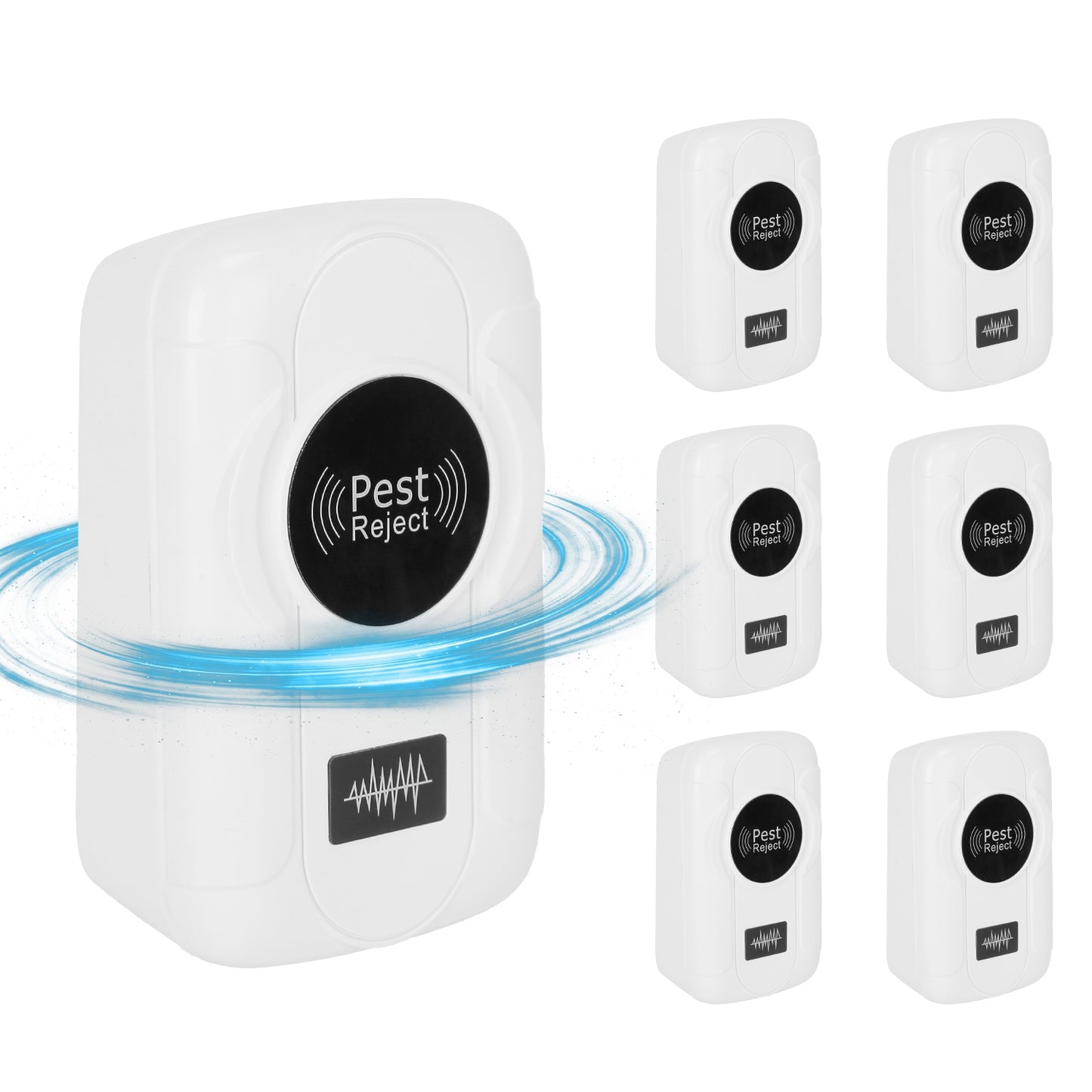 6 Pack 32-120KHz Ultrasonic Insect Repellent Indoor Plug In Bug Repellent Mosquito Roaches Mice Control With 3 Modes For Bedroom Garage Warehouse Office For Spring Summer