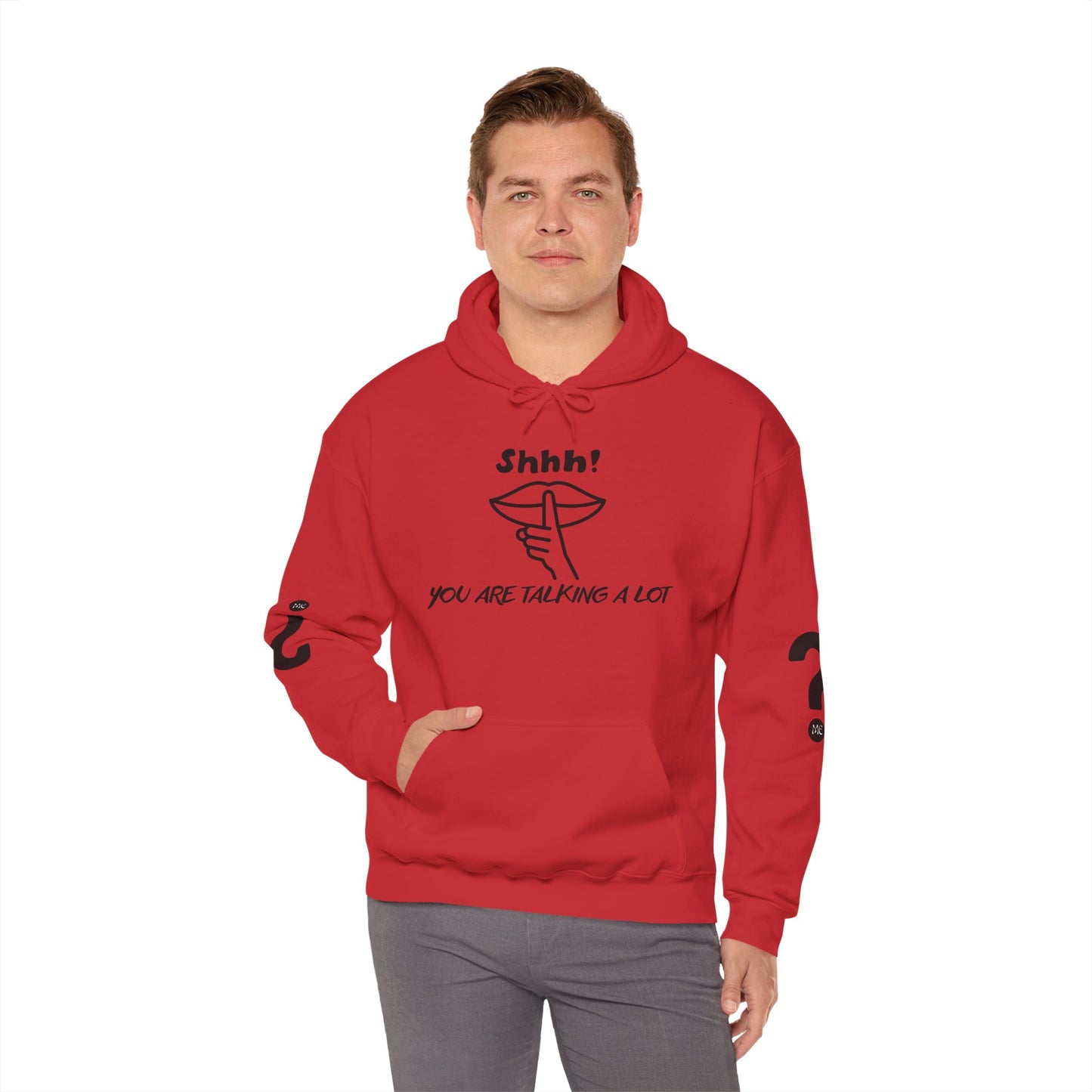 Shhh! Funny Unisex Hooded Sweatshirt, Cozy Hoodie for Introverts, Ideal Gift for Friends and Family, Perfect for Casual Wear, [...]