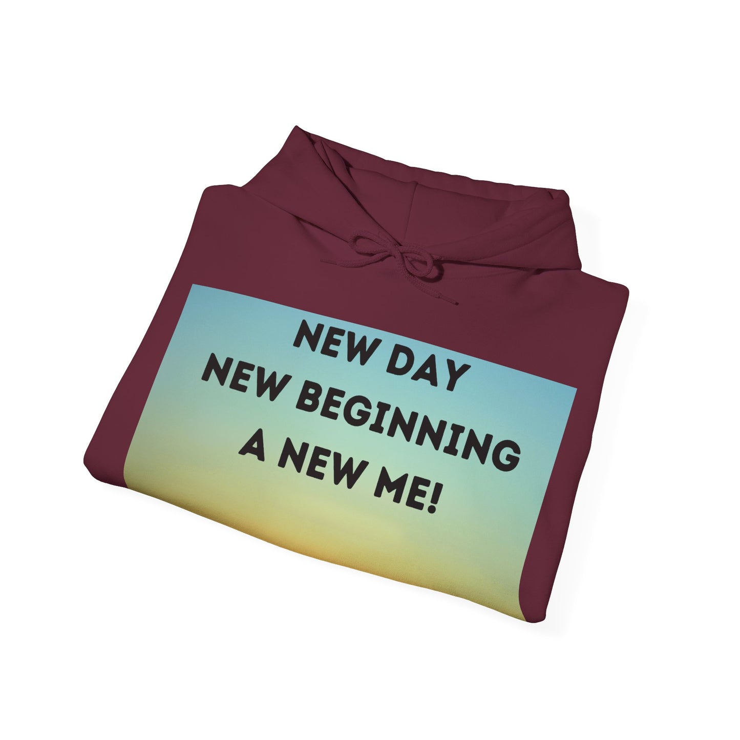 NEW DAY NEW BEGINNING A NEW ME Unisex Heavy Blend™ Hooded Sweatshirt