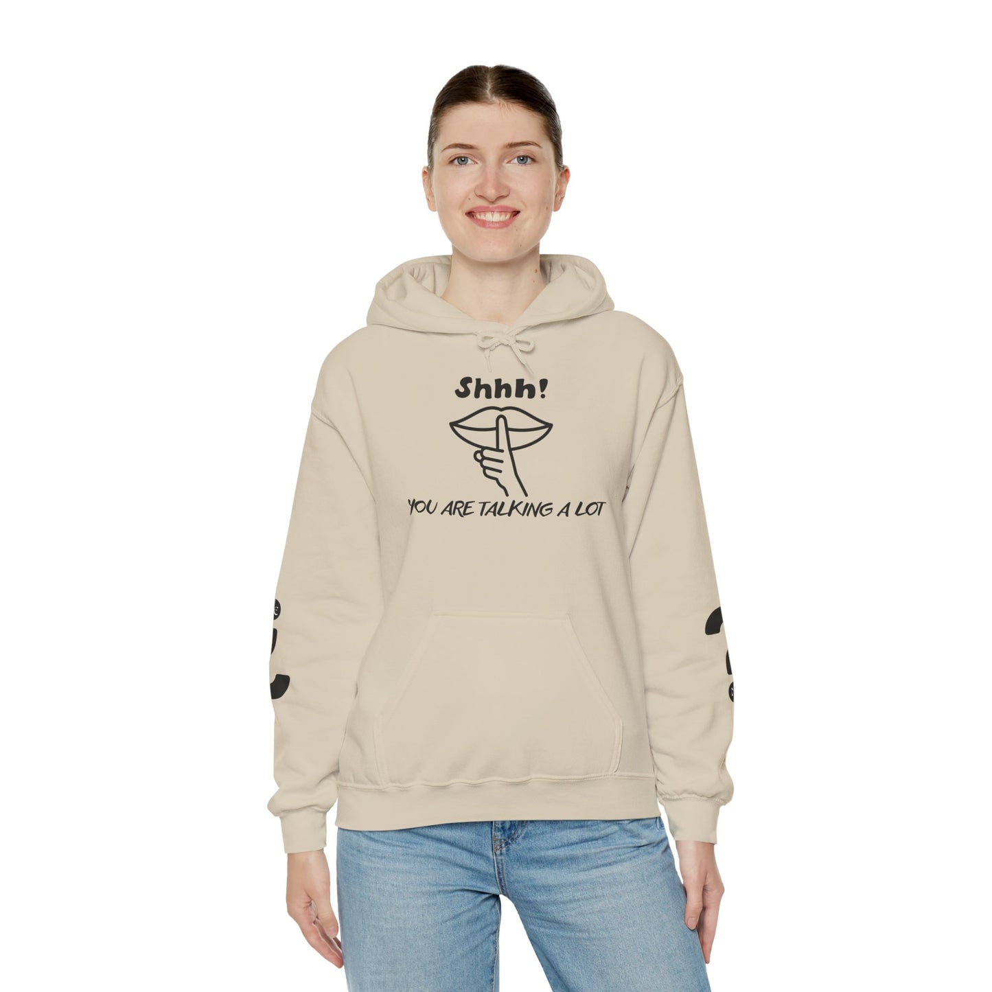 Shhh! Funny Unisex Hooded Sweatshirt, Cozy Hoodie for Introverts, Ideal Gift for Friends and Family, Perfect for Casual Wear, [...]