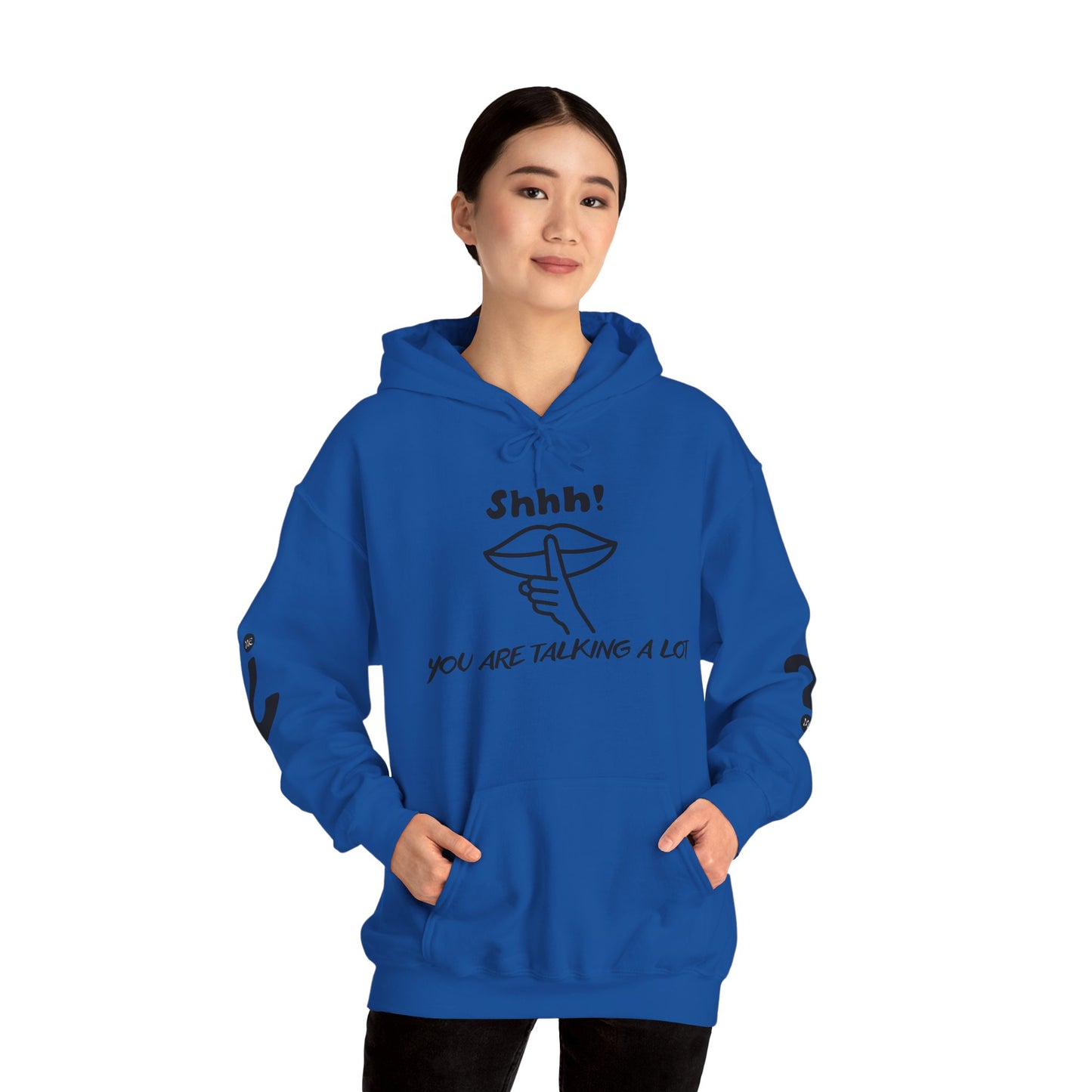 Shhh! Funny Unisex Hooded Sweatshirt, Cozy Hoodie for Introverts, Ideal Gift for Friends and Family, Perfect for Casual Wear, [...]