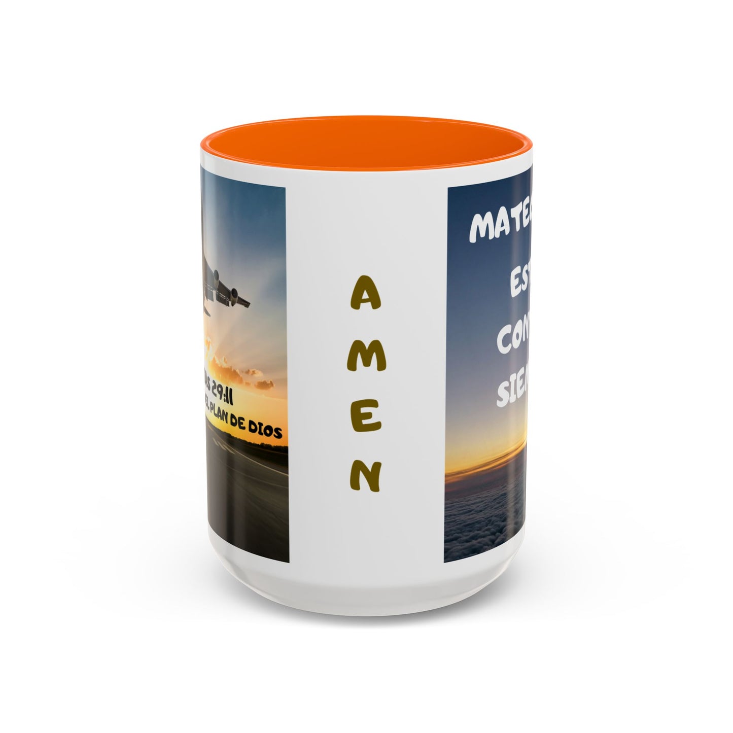 "Mateo 28:20 Estoy Contigo Siempre" Accent Mug (11/15oz)