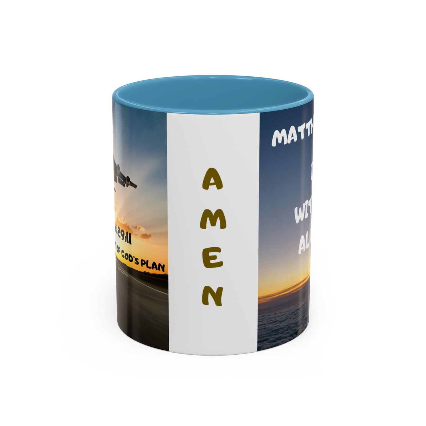 Matthew 28:20 Coffee Mug – "I’m With You Always" Inspirational Christian Accent Mug