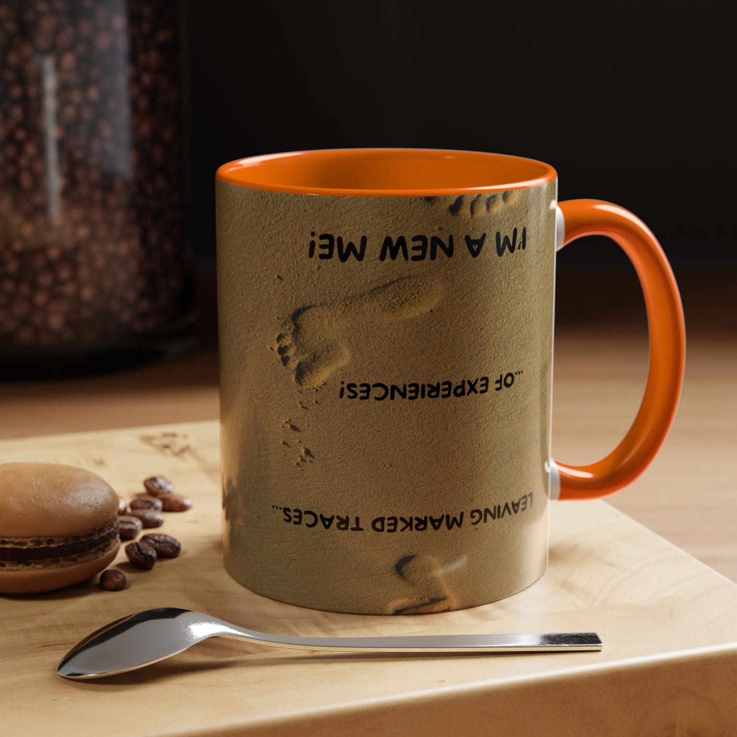 LEAVING EXPERIENCES Inspirational Accent Coffee Mug - Perfect Gift for New Beginnings, Motivation, Self-Discovery, Café Lover, Ceramic Cup