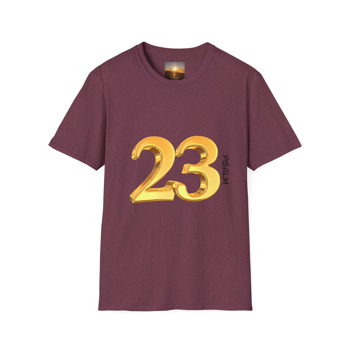 PSALM 23 Comfortable Faith-Inspired T-Shirt with Psalm 23 Design, Spiritual Tee, Christian Apparel, Inspirational Gifts, Everyday Wear