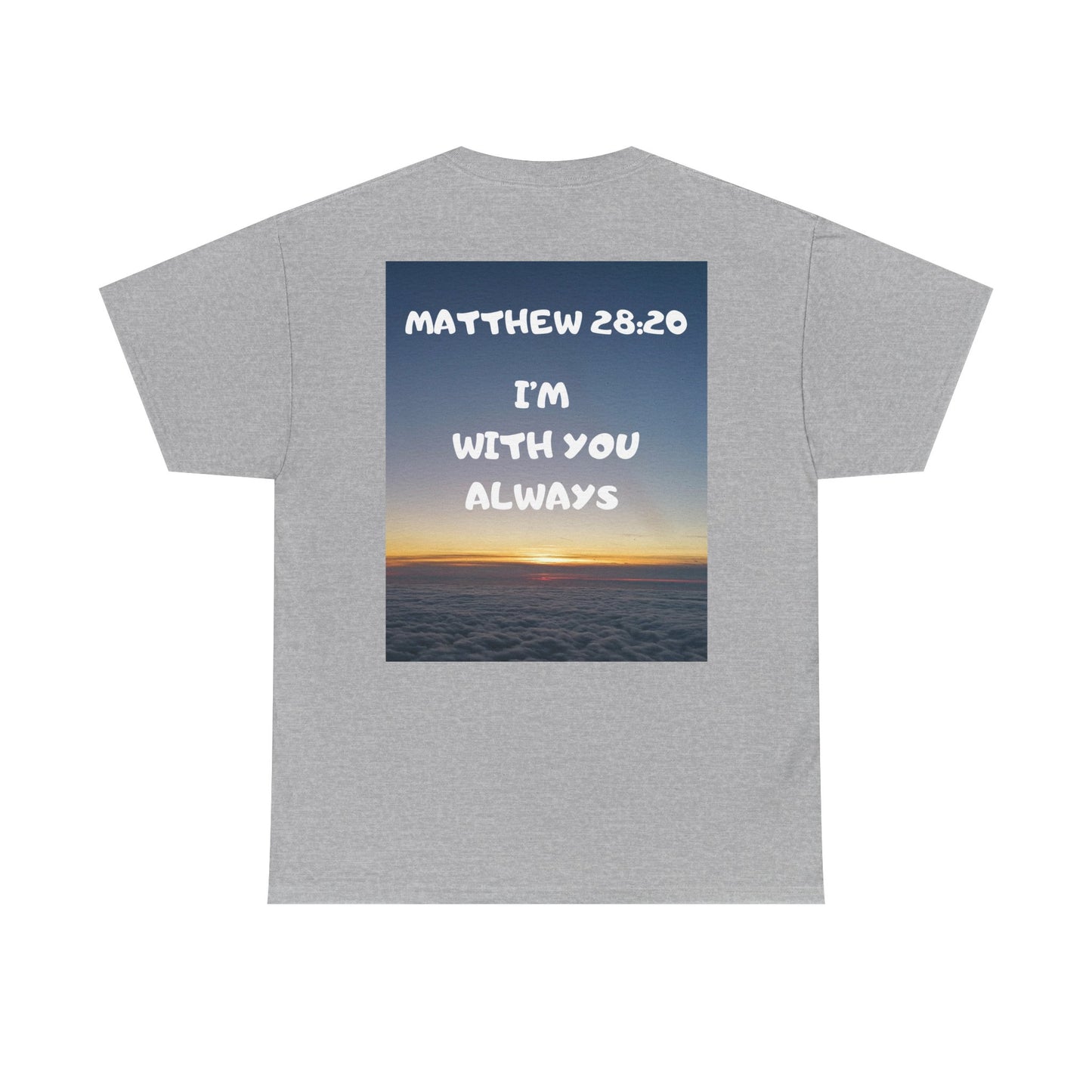 Faith Travel T‑Shirt — “Jeremiah 29:11 / Matthew 28:20” Inspirational Plane Tee