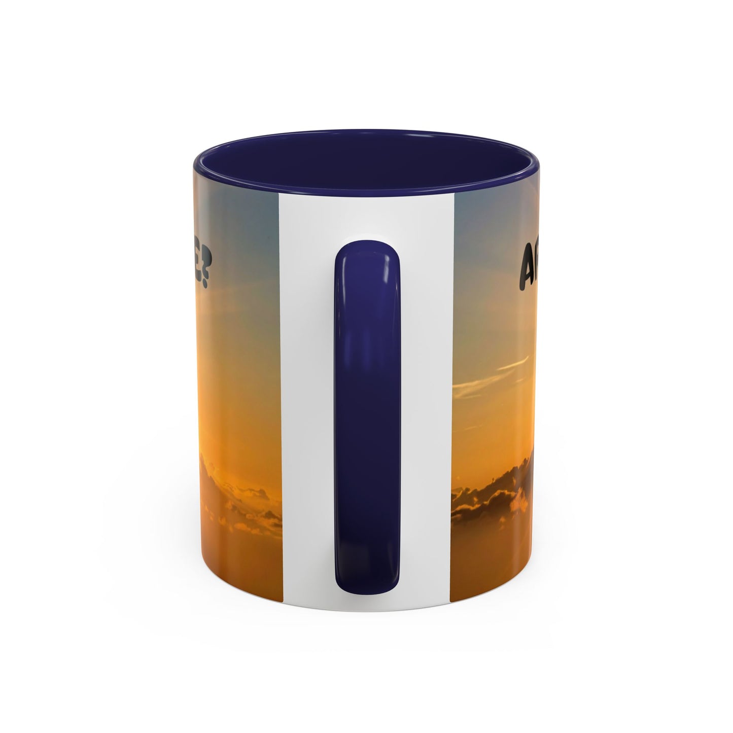 Sunshine Smile Coffee Mug — "You Still Alive? Live" Motivational Accent Mug