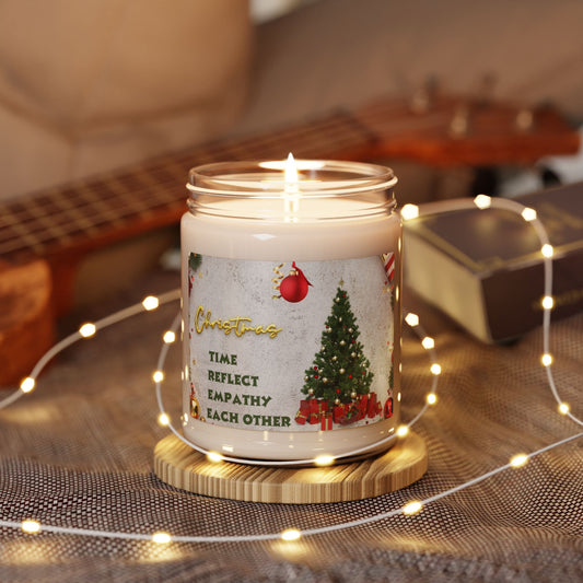 Christmas Scented Soy Candle, Holiday Gift, Home Decor, Relaxation, Aromatherapy, Self-Care, Cozy Atmosphere