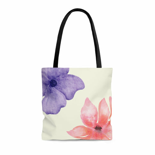 NEW ME IM Fresh Floral Print Beach Shopper Tote Bag Medium