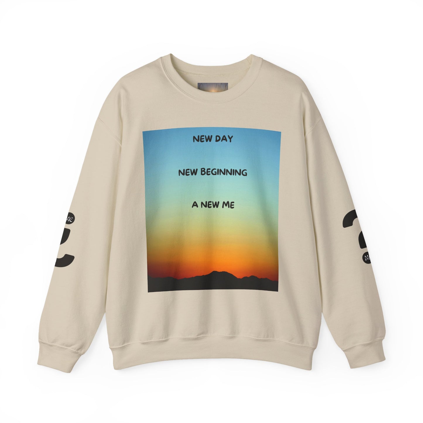 NEW DAY NEW BEGINNING A NEW ME Crewneck Sweatshirt - New Day, New Beginning, A New Me, Motivational Apparel, Cozy Gift for Her, Affirmation Sweater, [...]
