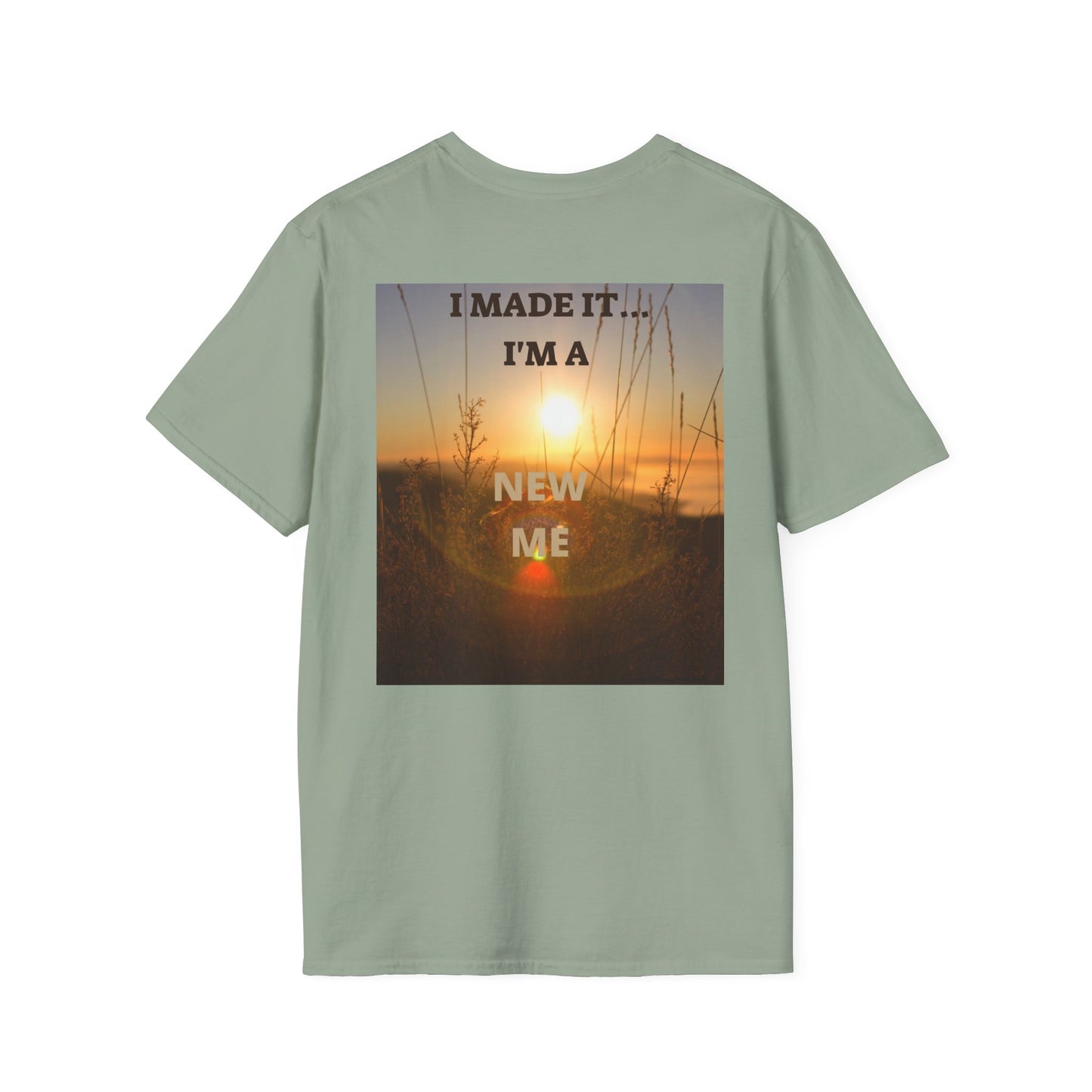 I MADE IT Inspirational Quote T-Shirt for Personal Growth, Motivational Tee, Beach Vibes Shirt, Gift for Friends, Unisex Softstyle Tee