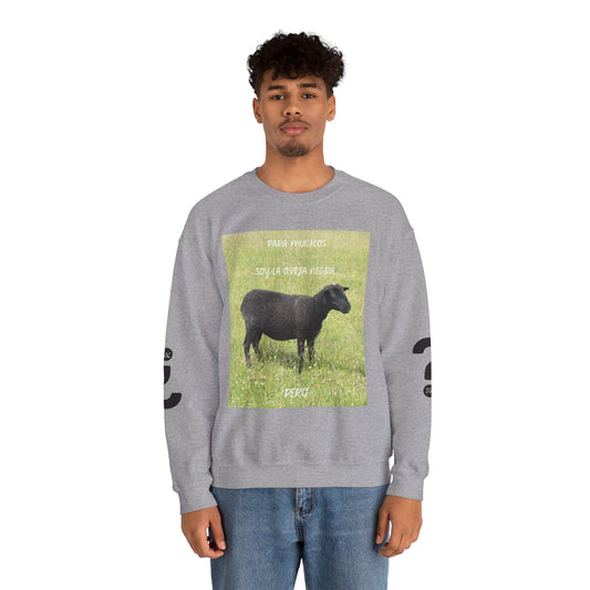 OVEJA NEGRA Crewneck Sweatshirt, Perfect Gift for Animal Lovers, Farmhouse Style, Pastoral Vibe, Ideal for Holidays