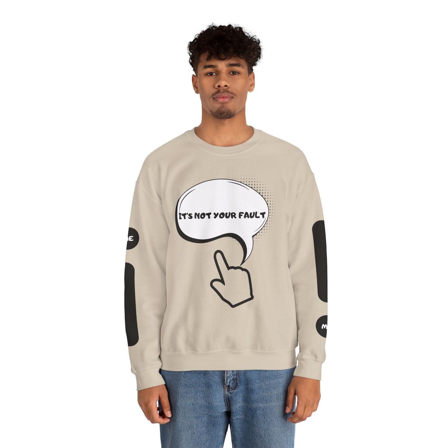 "It's Not Your Fault" Graphic Comfort Pullover